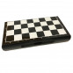 Настольная игра 2в1 Шахматы Шашки пластик, доска металл 28*28 см. (9079)
