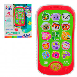 Дитячий розвиваючий телефон Перші знання Kids Hits Smart Phone, Яскравий зоопарк укр англ., KH03/004