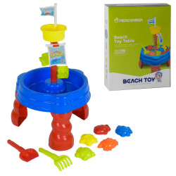 Дитячий ігровий столик для піску і води, 5 формочок для пасочки (105)