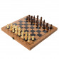 Настольная игра 3в1 Шахматы Шашки, Нарды  дерево, доска лакирована 34*34 см. поле (822)