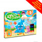 Дитячий набір для ліплення Fun Game «Круто тісто» форми, 9 кольорів тіств для ліплення, 18*24*2,5 см (7400)