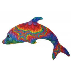 Мягкая игрушка Дельфин Радужный 30см, сувенир, подушка (00306-6)