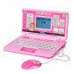 Дитячий навчальний ноутбук LimoToy» рожевий, укр.,англ.,рос. мова, мишка 29*21*4см, ігри, пісні, букви, цифри, SK7443