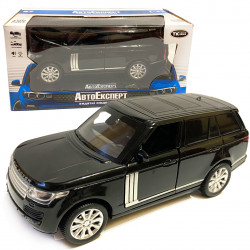 Машинка металлическая Rapid Land Rover «AutoExpert» рапид ленд ровер  джип, черный, звук, свет, инерц., откр. двери, багаж, капот, 16*7*6 см (67000)