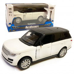 Машинка металлическая Rapid Land Rover «AutoExpert» рапид ленд ровер  джип, белый, звук, свет, инерц., откр. двери, багаж, капот, 16*7*6 см (67000)