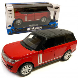 Машинка металлическая Rapid Land Rover «AutoExpert» рапид ленд ровер  джип, красный, звук, свет, инерц., откр. двери, багаж, капот, 16*7*6 см (67000)