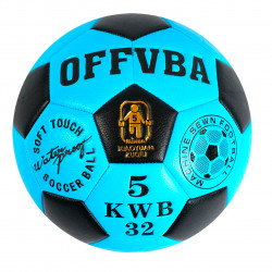 Мяч футбольный, материал PU, синий, размер 5 (С55012)