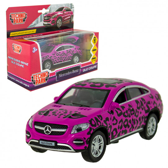 Автомодель GLAMCAR - MERCEDES-BENZ GLE COUPE TechnoPark розовый 11,5см. (GLECOUPE-12GRL-PIN)