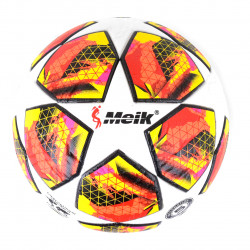 Мяч футбольный, белый с орандж., вес 420 гр., материал ТPU, балон резина, размер №5 (C44574)