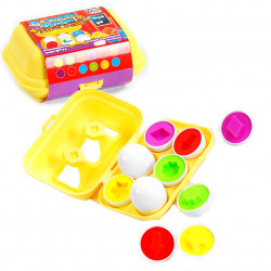 Сортер Геометричні фігури "4FUN Game Club", "Яєчний лоток", пластик, 6 штук в коробці (44152)