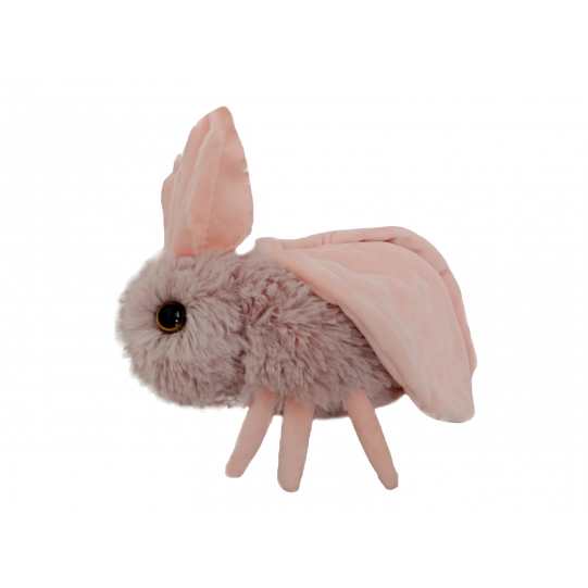 М'яка іграшка моль Моллі «Копіця» хутро штучне рожеве 16*8*30 см (00289)