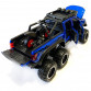 Машинка металева дитяча Ford Raptor з мотоциклом позашляховик, синій, Автоексперт, 1:24, світло, інерція, відкриваються двері, багажник, капот, 21*9*9см (GT - 02291)