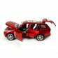 Машинка металева дитяча Range Rover, Рендж Ровер, червоний, Автоексперт, 1:32, звук, світло, інерція, відкриваються двері багажник капот,  15*7*6 см. (48697W)