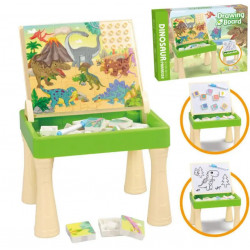 Ігровий столик “Drawing Board” Динозаври для малювання та складання пазла, дошка для малювання, для піску (009-2121)