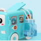 Установка для пускания мыльных пузырей Машинка “Школьный Автобус“ синий, свет, звук (Р40)