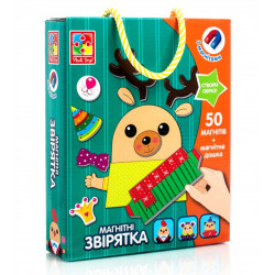 Магнитная игра "Звірятка" Vladi Toys, 50 магнитов (VT3702-16)