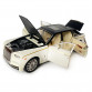 Машинка металева дитяча Rolls-Royce Ролс Ройс, білий з чорним, Автоексперт, 1:24, світло, інерція, відкриваються двері, багажник, капот, 21*5*7см (GT - 09396)