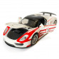 Машинка металева дитяча Porsche, Порше, білий з червоним, світло, звук,інерція,відкриваються двері, капот, 1:32, 15*7*6см, (68791)