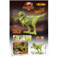 Игрушечный динозавр зеленый, пластик, звук, подсветка, подвижные конечности, 10*27*11см (NY085-A)