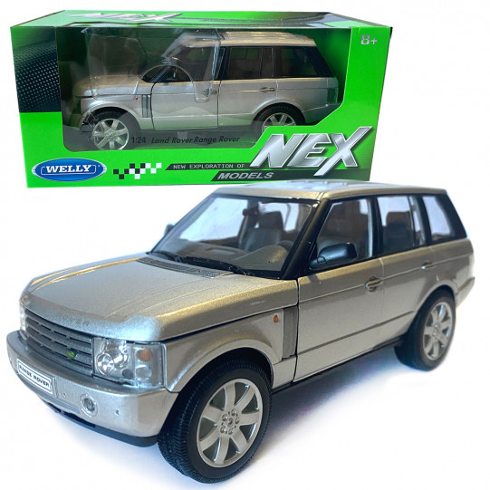 Іграшкова машинка металева WELLY 1:24 LAND ROVER RANGE ROVER, срібло,19.5*7.5*7.5 см (22415W)