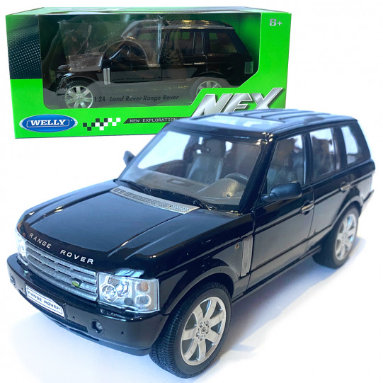 Іграшкова машинка металева WELLY 1:24 LAND ROVER, чорний,19.5*7.5*7.5 см (22415W)