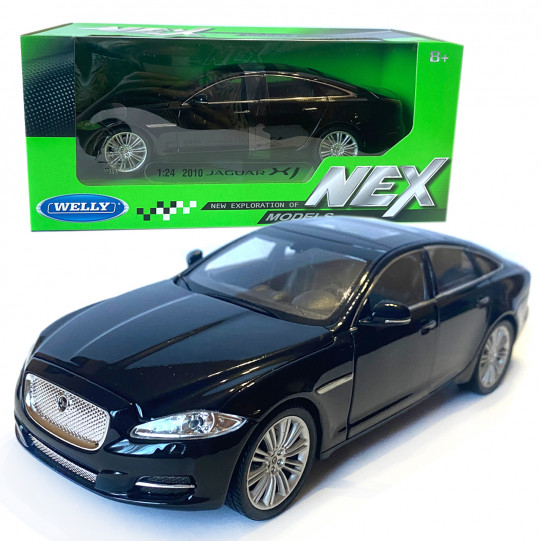 Іграшкова машинка металева WELLY 1:24 JAGUAR XJ, чорна, 20.5 * 7.5 (22517W)