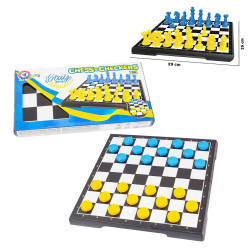 Набір настільних ігор 2в1 Шахмати, шашки "Технок", розмір поля 29х29см (9055)
