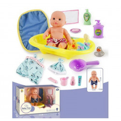 Пупс з аксесуарами "Baby Toys" лялька 21см, ванночка, одяг, аксесуари (BLS-W 73)