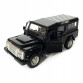 Іграшкова машинка металева Land Rover Defender 110, ленд ровер, чорний, відкр двері, інерція, 5*13*5см (250341U)