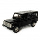 Іграшкова машинка металева Land Rover Defender 110, ленд ровер, чорний, відкр двері, інерція, 5*13*5см (250341U)