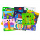 Мозаика детская, 4FUN Game Club, 180 элементов, 12 картинок-шаблонов, кор 28*26*5см (24749)