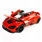 Игрушечная машинка металлическая McLaren 765LT, макларен, красная, звук, свет, инерция, откр двери, капот, Автоэксперт, 1:32,14*8*4см (ТК-15808)