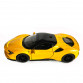 Іграшкова машинка металева Ferrari, Феррарі, жовта, звук, світло, інерція, откр двері, капот, Автоексперт, 1:32,14,5*7*4см (ТК-19002) 
