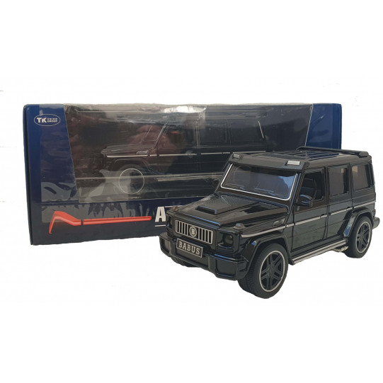 Машинка металева дитяча Mercedes Brabus G 63 мерседес, чорний, Автоексперт, 1:24, світло, інерція, відчиняються двері 18*8.5*8см (El-1208)