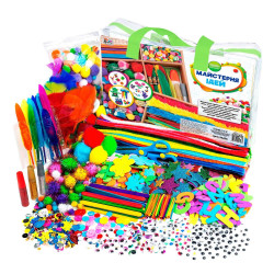 Набір дитячий для рукоділля Майстерня ідей, вироби своїми руками 2000+ елементів, FanGame, у сумці  31*20*6см (36206)