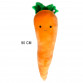 Мягкая игрушка, подушка Друзяка обнимашка Морковь, подушка обнимашка, оранжевая, 90 см, Копица (00275-6)