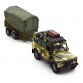 Ігровий набір Land Rover Defender Mілітарі з прицепом метал пластик довжина з прицепом 27см (520027.270)