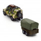 Игровой набор Land Rover Defender Милитари с прицепом металл пластик длина с прицепом 27см (520027.270)