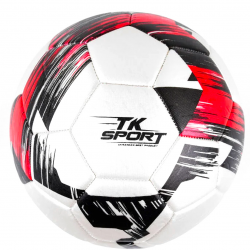 Мяч футбольный TK Sport белый вес 350-370 грамм материал TPE баллон резиновый (C 44449)