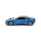 Іграшкова машинка металева BMW i8 купе, БМВ, синя, звук, світло, інерція, откр двері, багажник, капот, Автоексперт, 1:32, 16,5*6,5*4,0 см (11787)