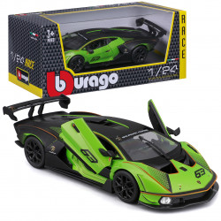 Машинка металева LAMBORGHINI ESSENZA SCV12 Bburago Ламборгіні 1:24 зелена 20*9*6см (18-28017)