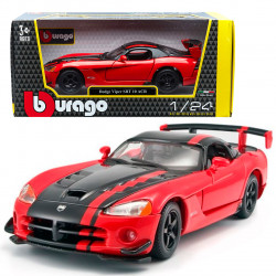 Машинка металева Dodge Viper Srt10 Acr Додж 1:24 червона 18*9*6см (18-22114)