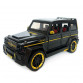 Машинка металева Mercedes-Benz G65 AMG Гелендваген Мерседес чорний 1:24 світло, інерція, відкриваються двері, багажник, капот, 21*8*9,5см (AP- 1708)