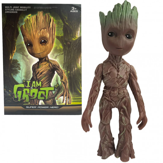 Игрушечная фигурка герой Groot Marvel Avengers Грут пластик подвижные конечности 29*13*8см (2205)