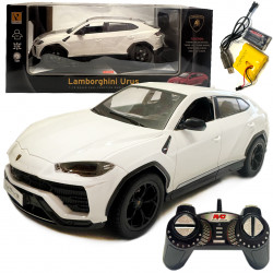 Машинка Джип на радіокеруванні Lamborghini Urus Ламборгіні 1:18 біла акум світло 28*9*11см (866-1801B)