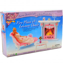 Детская игрушечная мебель Глория Gloria для кукол Барби Каминная 2618. Обустройте кукольный домик