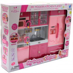 Дитяча ігрова меблі для ляльок Кухня «My modern kitchen», 44х9х34 см, світло, звук (66042-2)