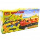 Железная дорога игровая Jixin «Happy train», пластик, звук, свет, 3 фигурки, 33 детали (6188D)