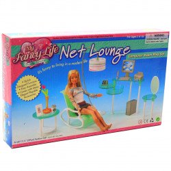 Детская игрушечная мебель My Fancy Life для кукол Барби кабинет. Обустройте кукольный домик (2818)