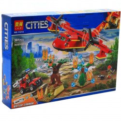Конструктор «Cities» Lari - Пожежний літак, 381 дет, (11214)